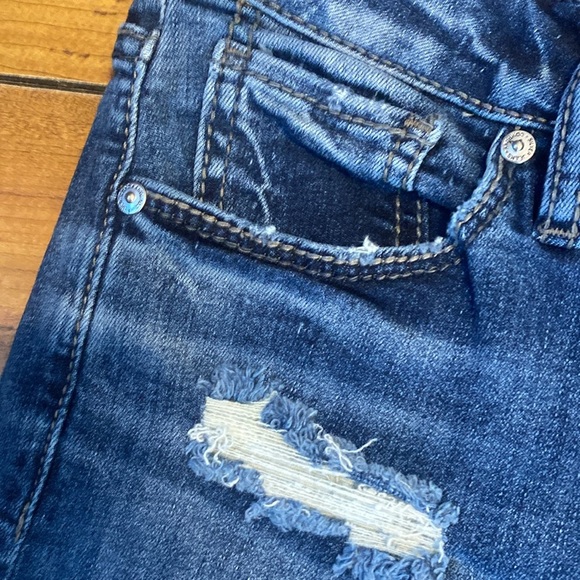 Distressed Blue Jeans - Picture 2 of 9